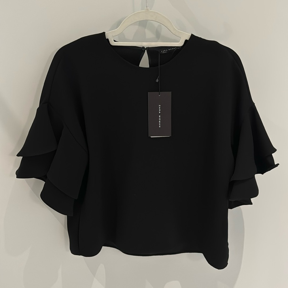 Zara business casual blouse